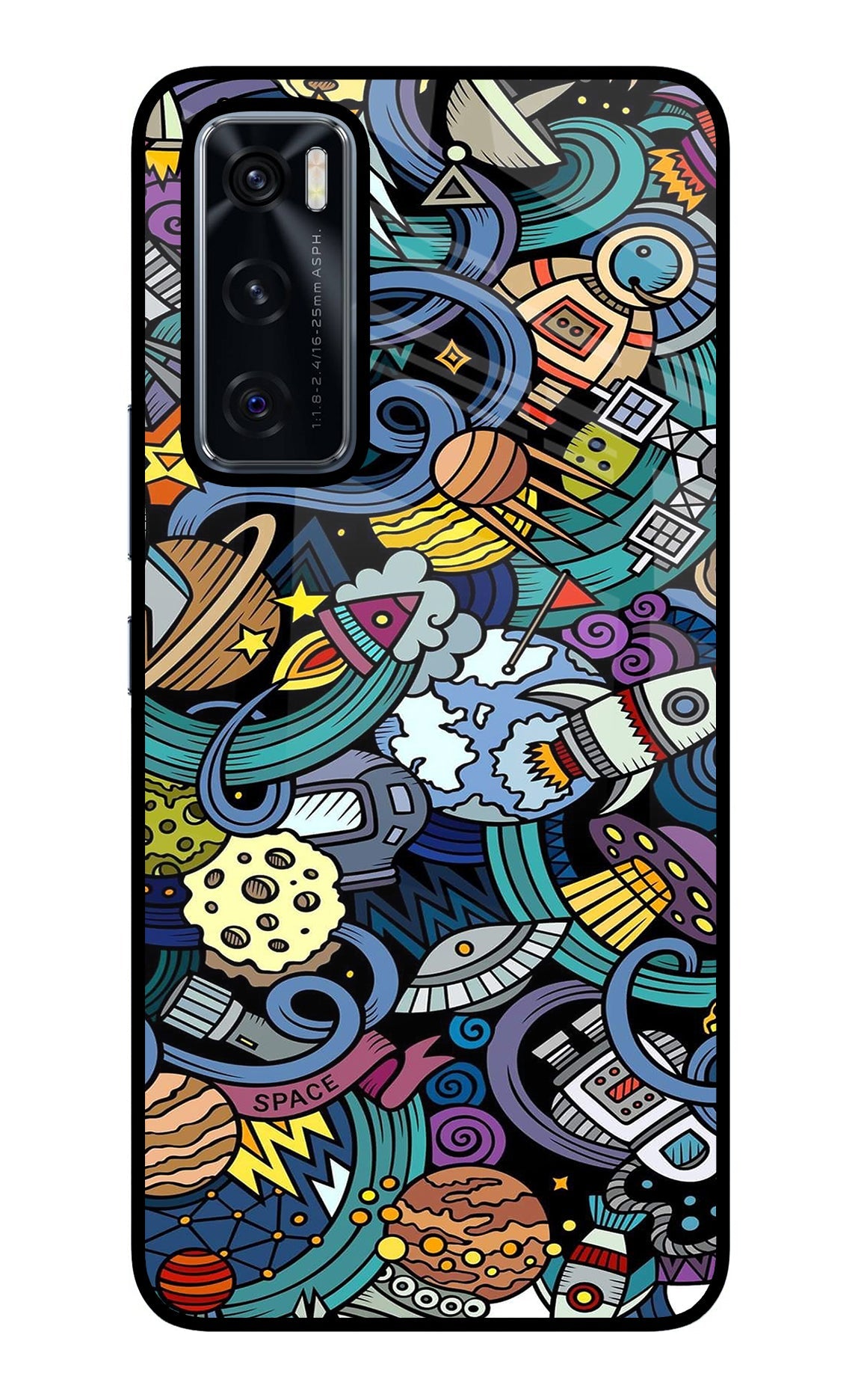 Space Abstract Vivo V20 SE Back Cover