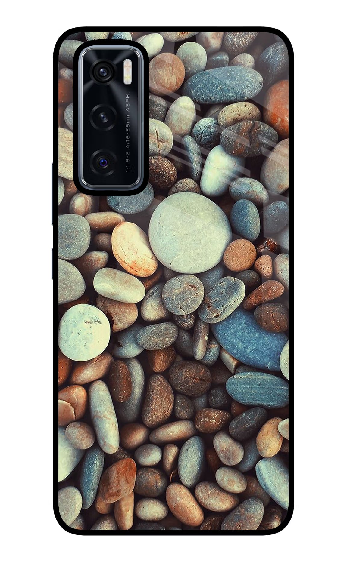 Pebble Vivo V20 SE Glass Case Back Cover by Casekaro