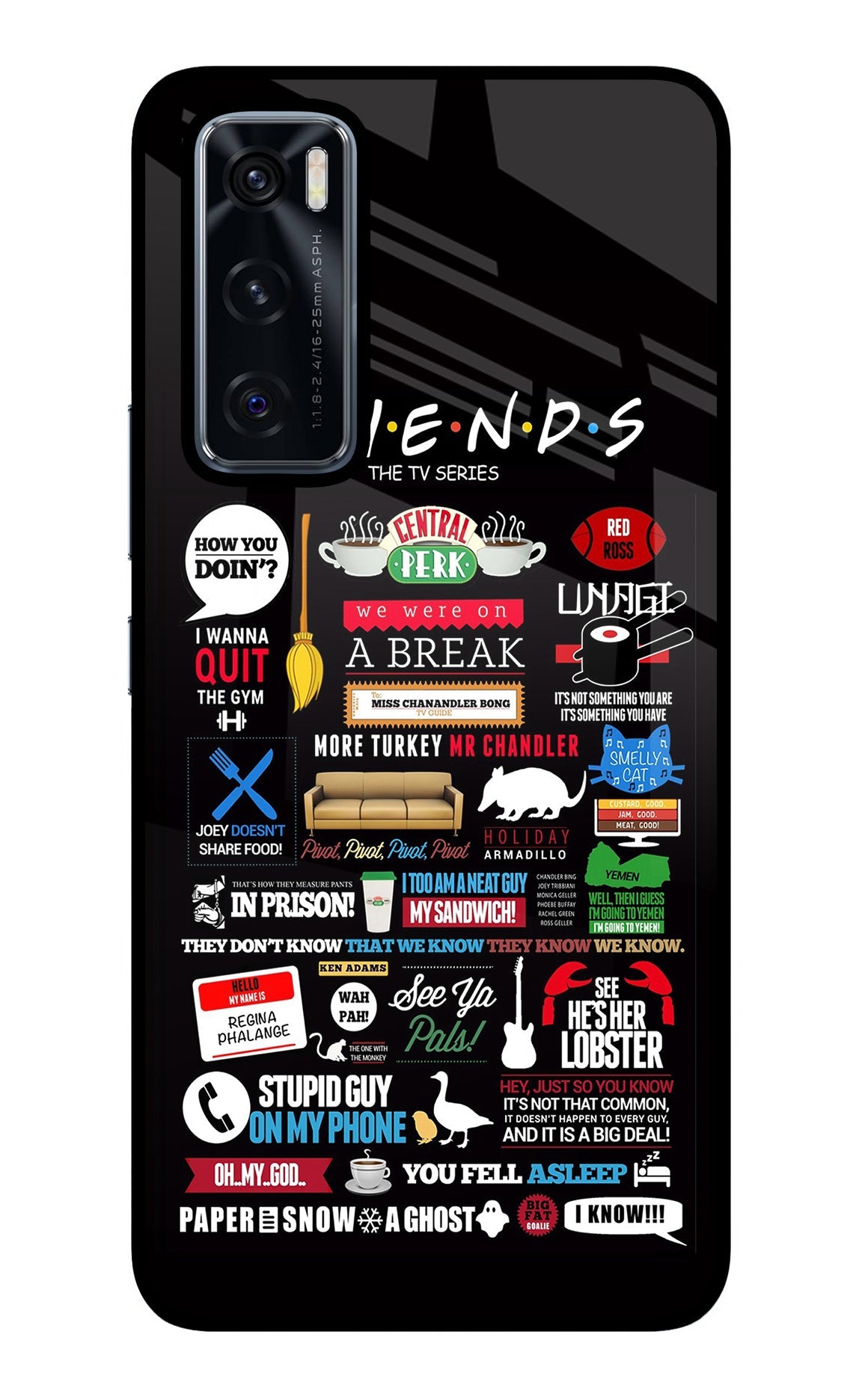 FRIENDS Vivo V20 SE Back Cover