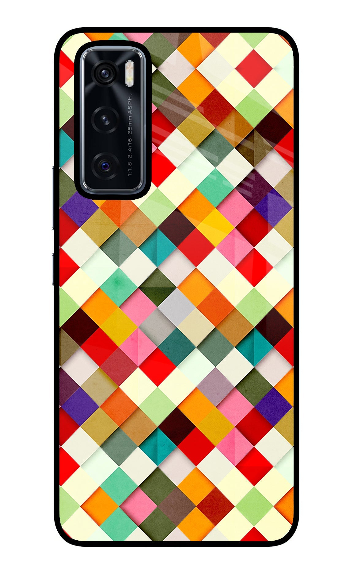 Geometric Abstract Colorful Vivo V20 SE Back Cover