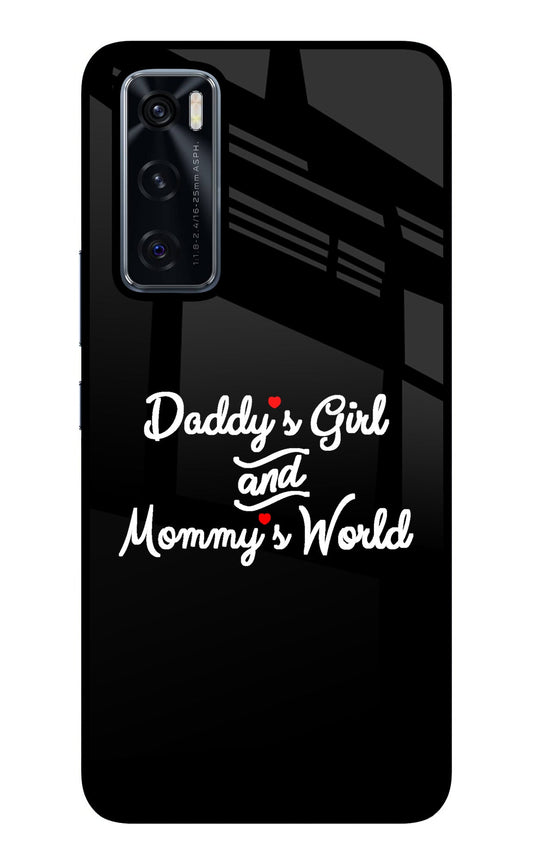 Daddy's Girl and Mommy's World Vivo V20 SE Glass Case