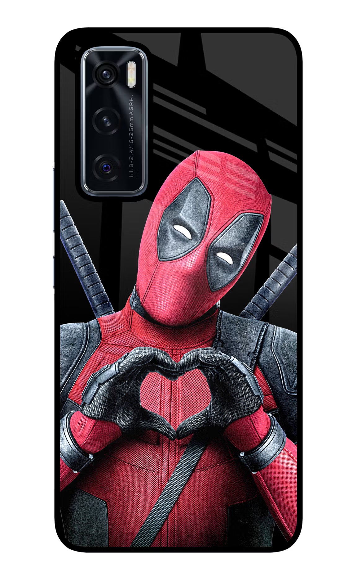 Deadpool Vivo V20 SE Glass Case Back Cover by Casekaro