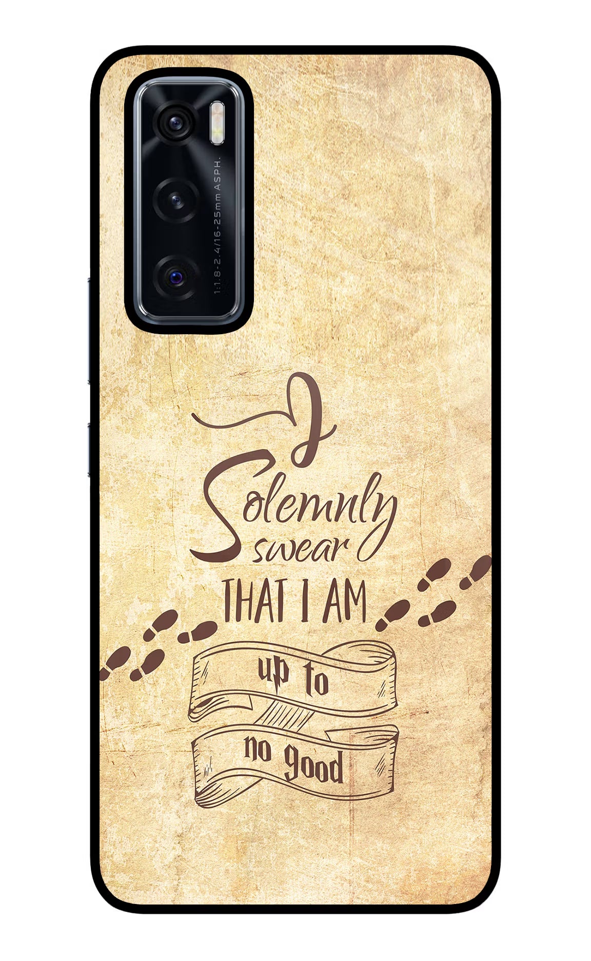 I Solemnly swear that i up to no good Vivo V20 SE Glass Case