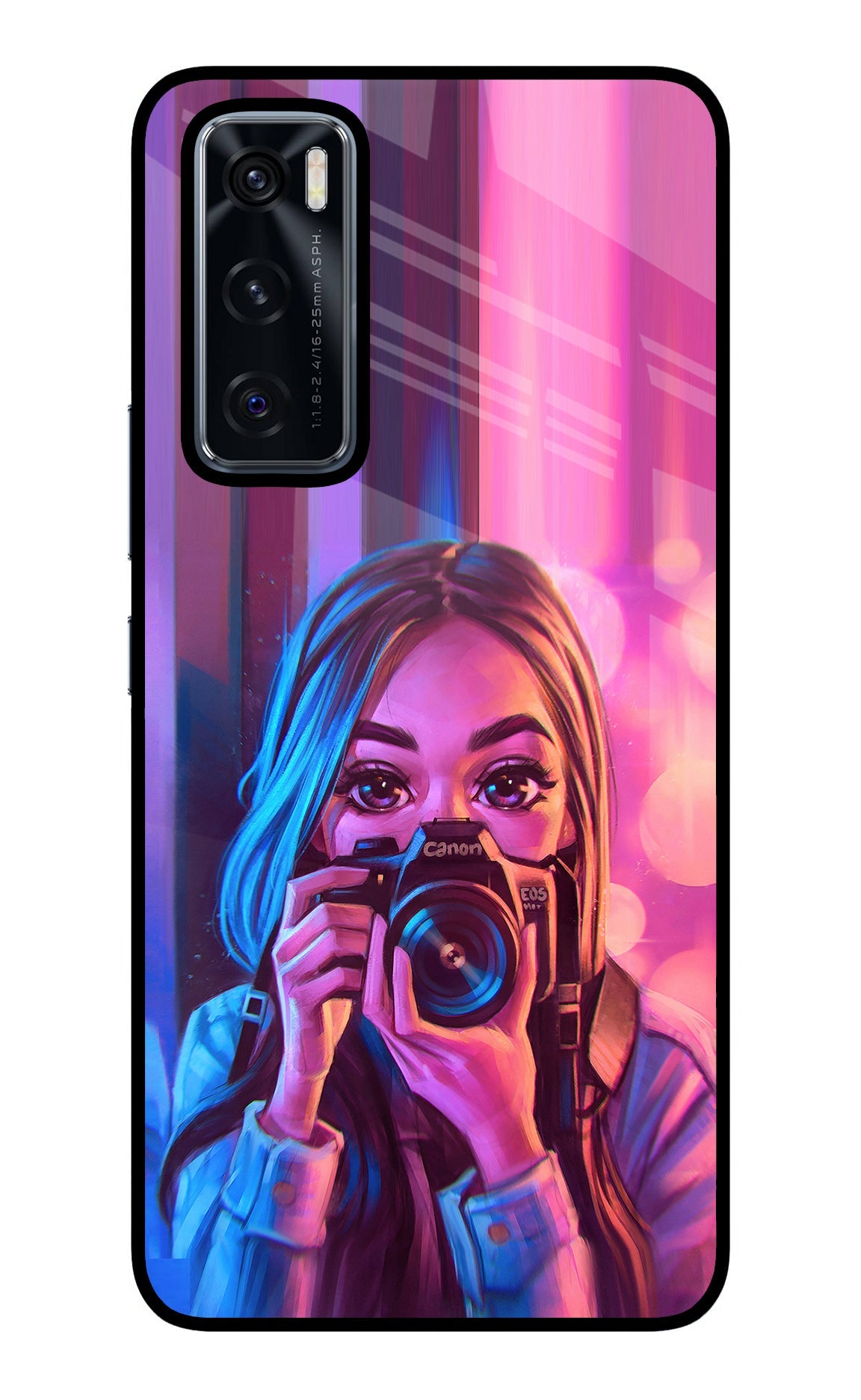 Girl Photographer Vivo V20 SE Back Cover