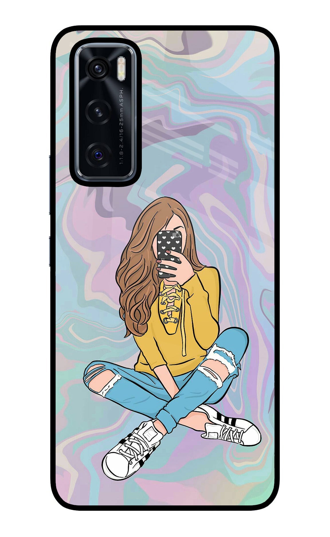 Selfie Girl Vivo V20 SE Back Cover