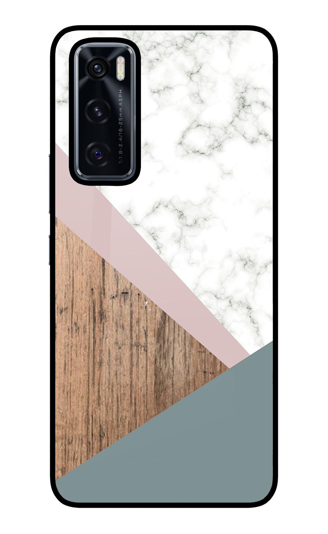 Marble wood Abstract Vivo V20 SE Back Cover