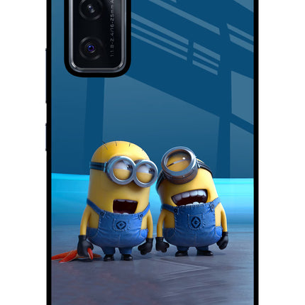 Minion Laughing Vivo V20 SE Glass Case