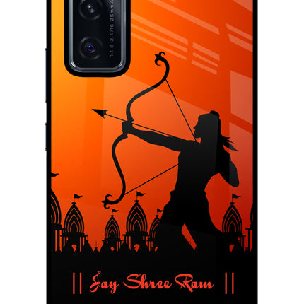 Lord Ram - 4 Vivo V20 SE Glass Case Back Cover by Casekaro