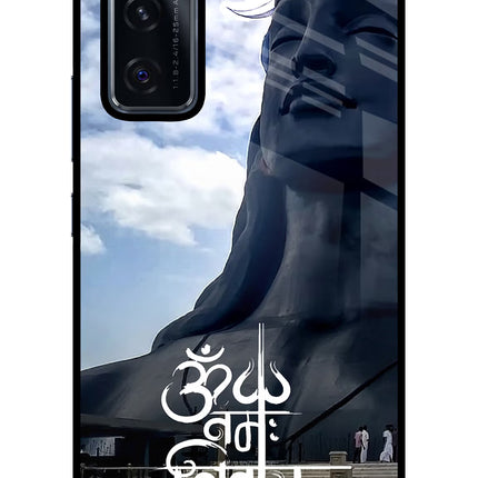 Om Namah Shivay Vivo V20 SE Glass Case Back Cover by Casekaro