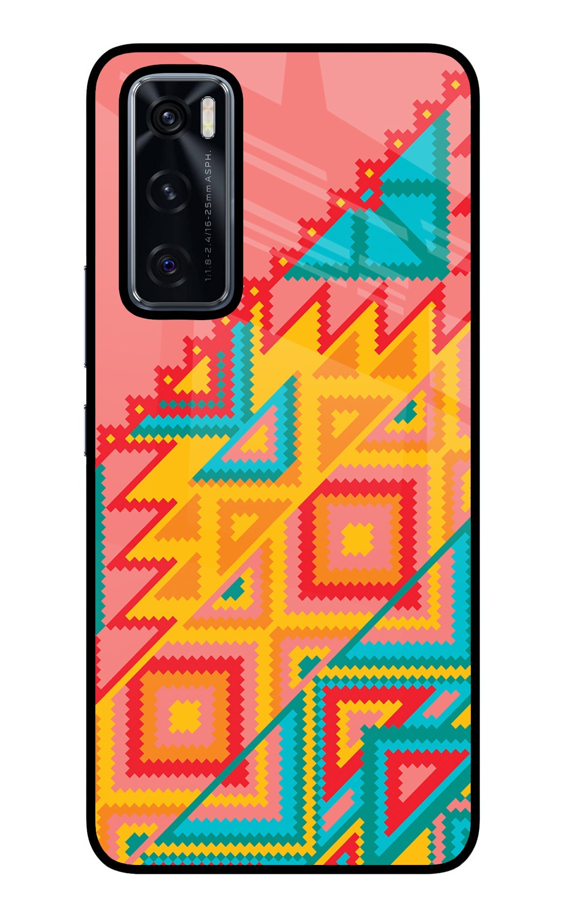 Aztec Tribal Vivo V20 SE Glass Case