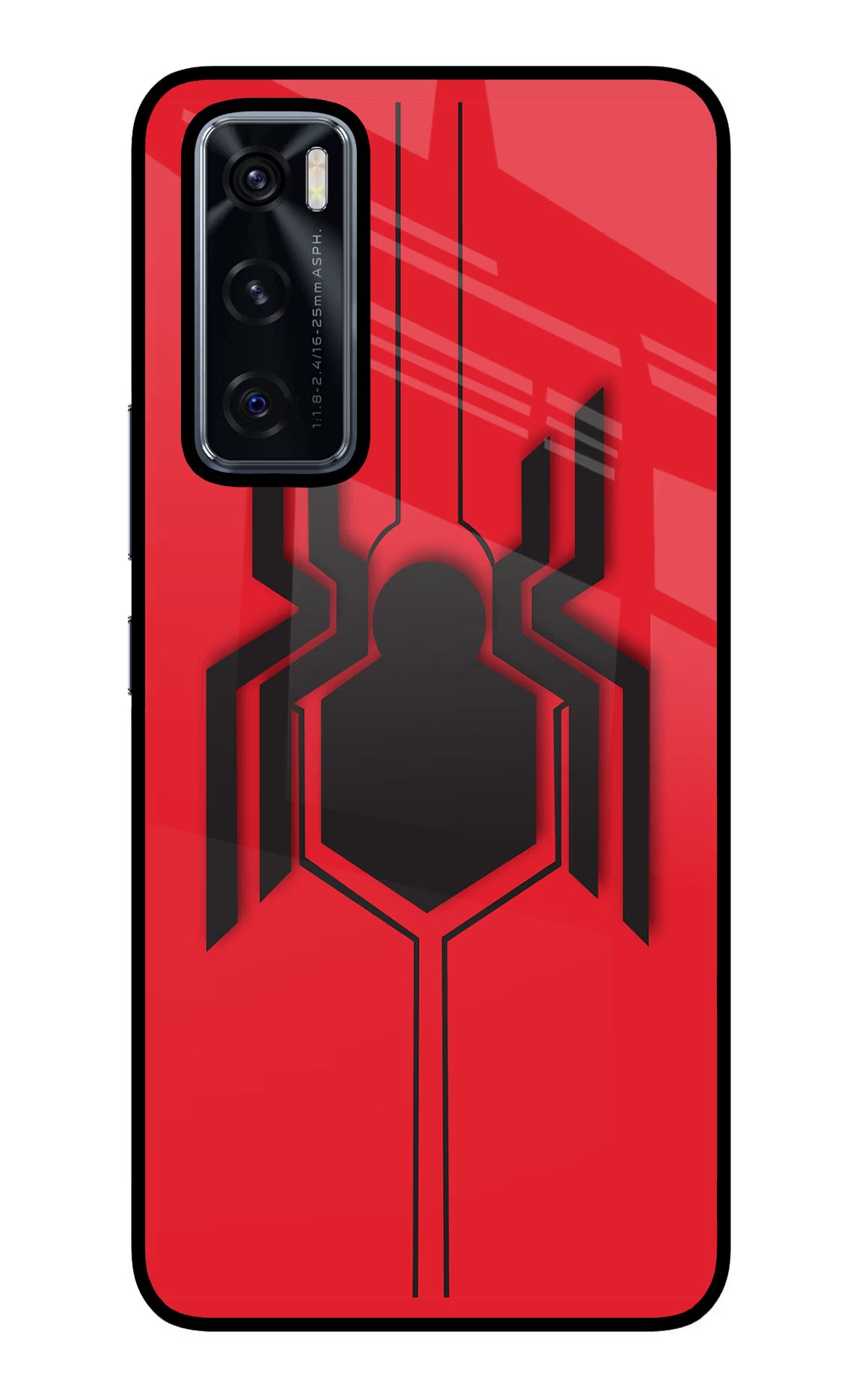 Spider Vivo V20 SE Glass Case Back Cover by Casekaro