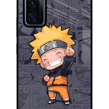 Chota Naruto Vivo V20 SE Glass Case Back Cover by Casekaro
