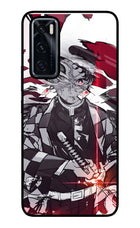 Demon Slayer Vivo V20 SE Glass Case