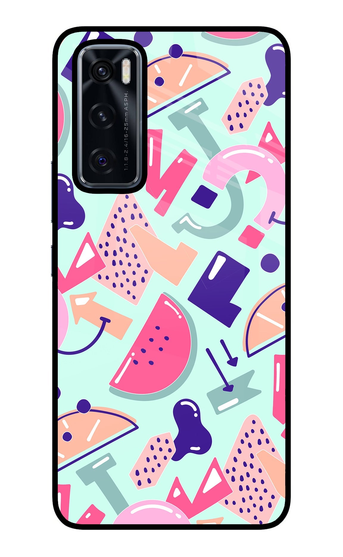 Doodle Pattern Vivo V20 SE Back Cover