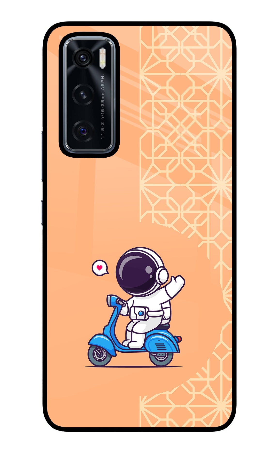 Cute Astronaut Riding Vivo V20 SE Back Cover