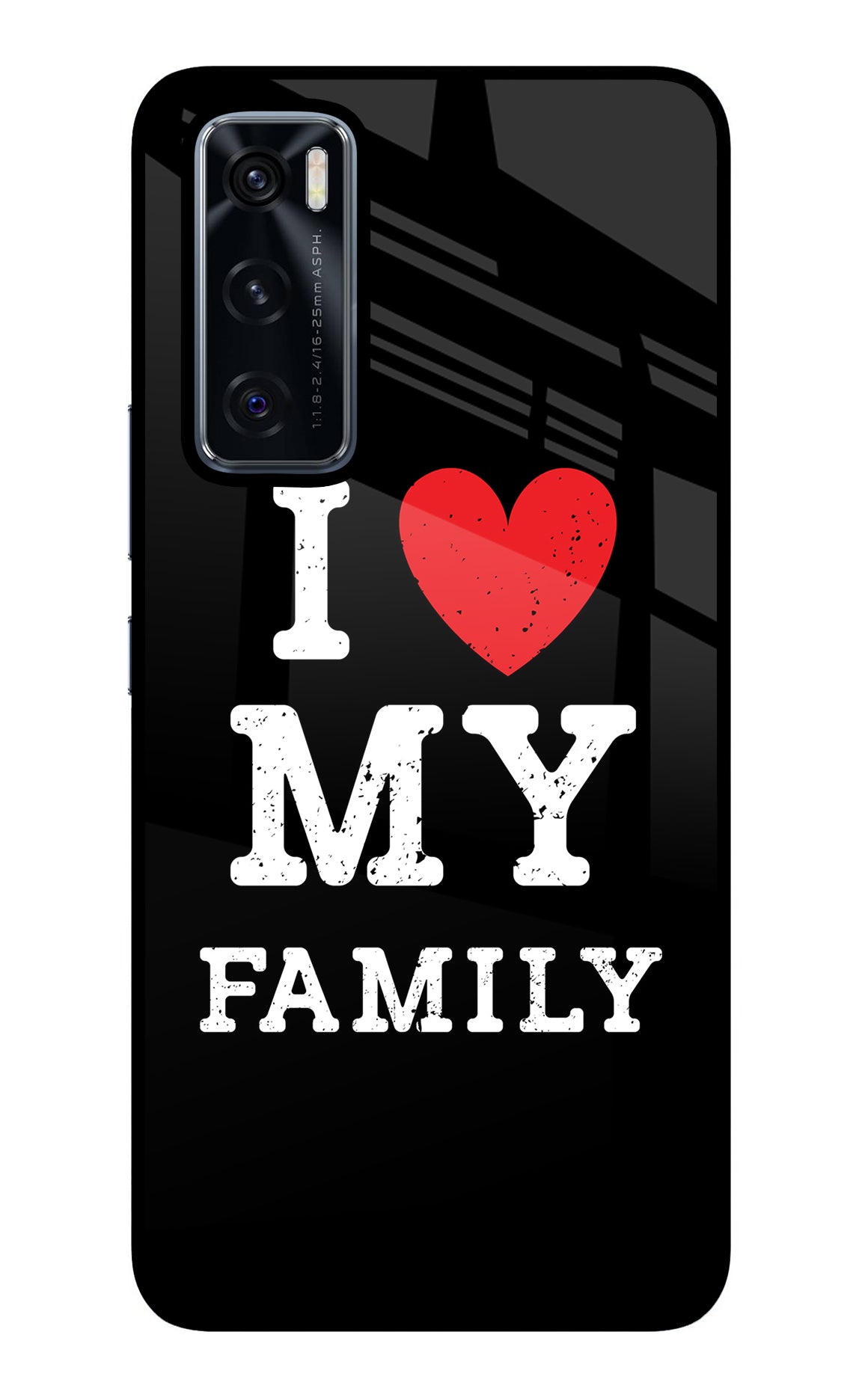 I Love My Family Vivo V20 SE Back Cover