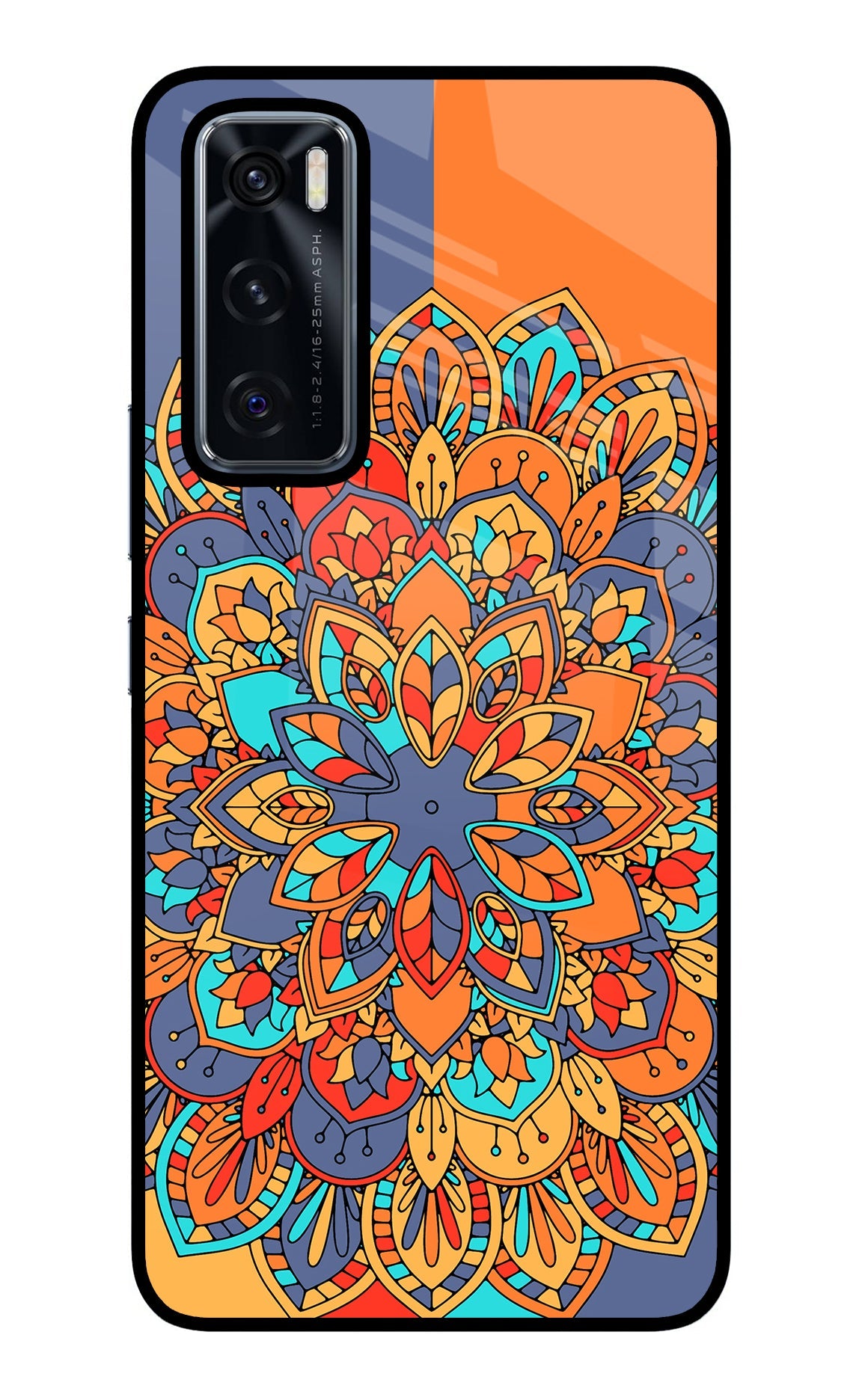 Color Mandala Vivo V20 SE Glass Case