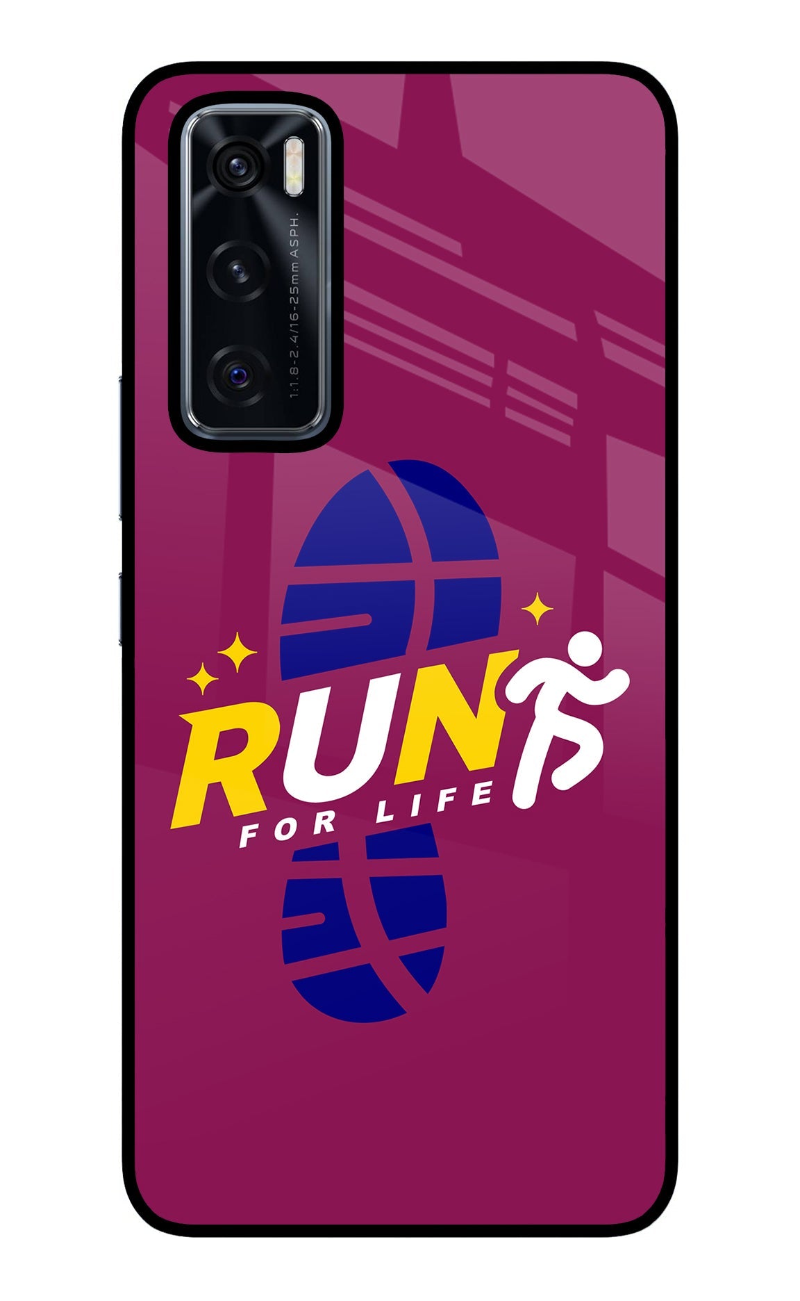 Run for Life Vivo V20 SE Glass Case