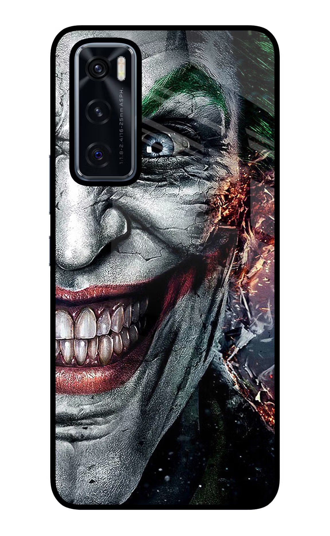 Joker Cam Vivo V20 SE Glass Case Back Cover by Casekaro