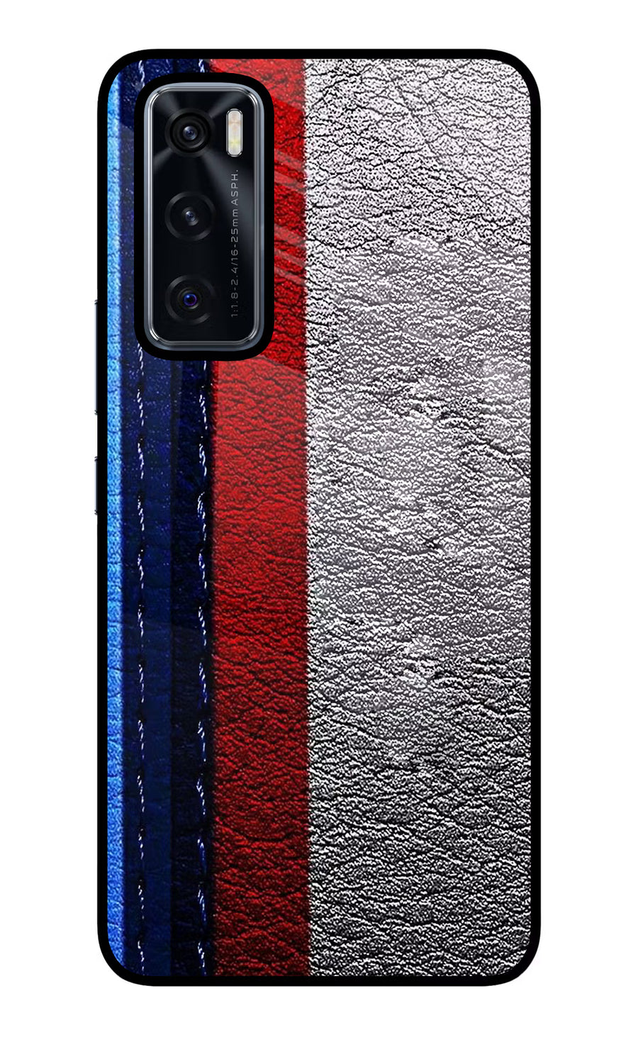 BMW Stripes Vivo V20 SE Back Cover, Glass case