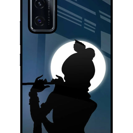 Shri Krishna Silhouette Vivo V20 SE Glass Case