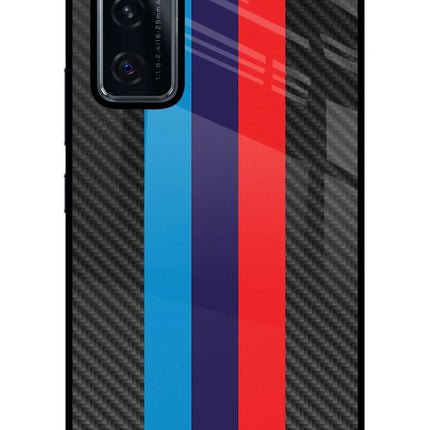 BMW Stripes Pattern Vivo V20 SE Glass Case