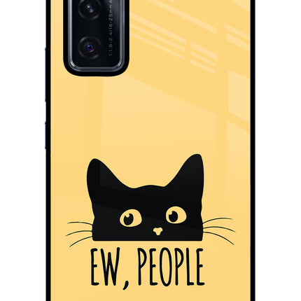 Ew People Catitude Vivo V20 SE Glass Case