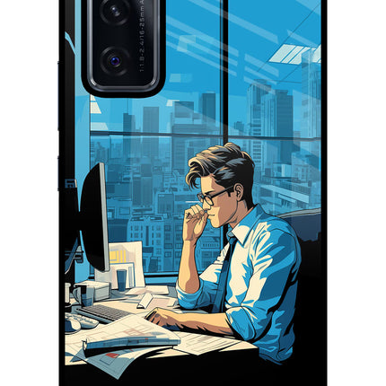 Focused Hustler (AI Generated) Vivo V20 SE Glass Case