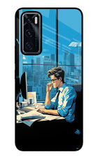 Focused Hustler (AI Generated) Vivo V20 SE Glass Case