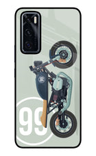 Classic Cafe Racer 99 Vivo V20 SE Glass Case