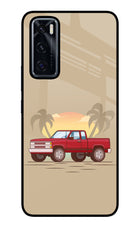Desert Classic Drive Vivo V20 SE Glass Case