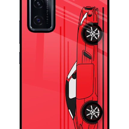 Red Velocity Vivo V20 SE Glass Case