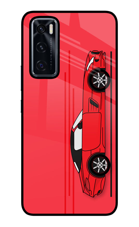 Red Velocity Vivo V20 SE Glass Case