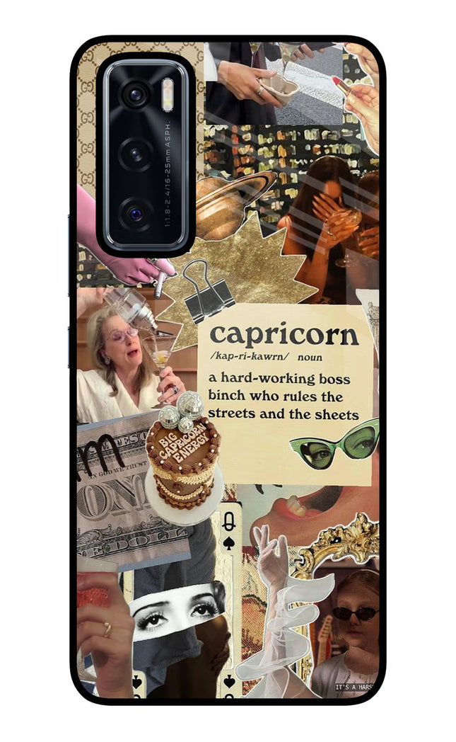 Capricorn Zodiac Vivo V20 SE Glass Case