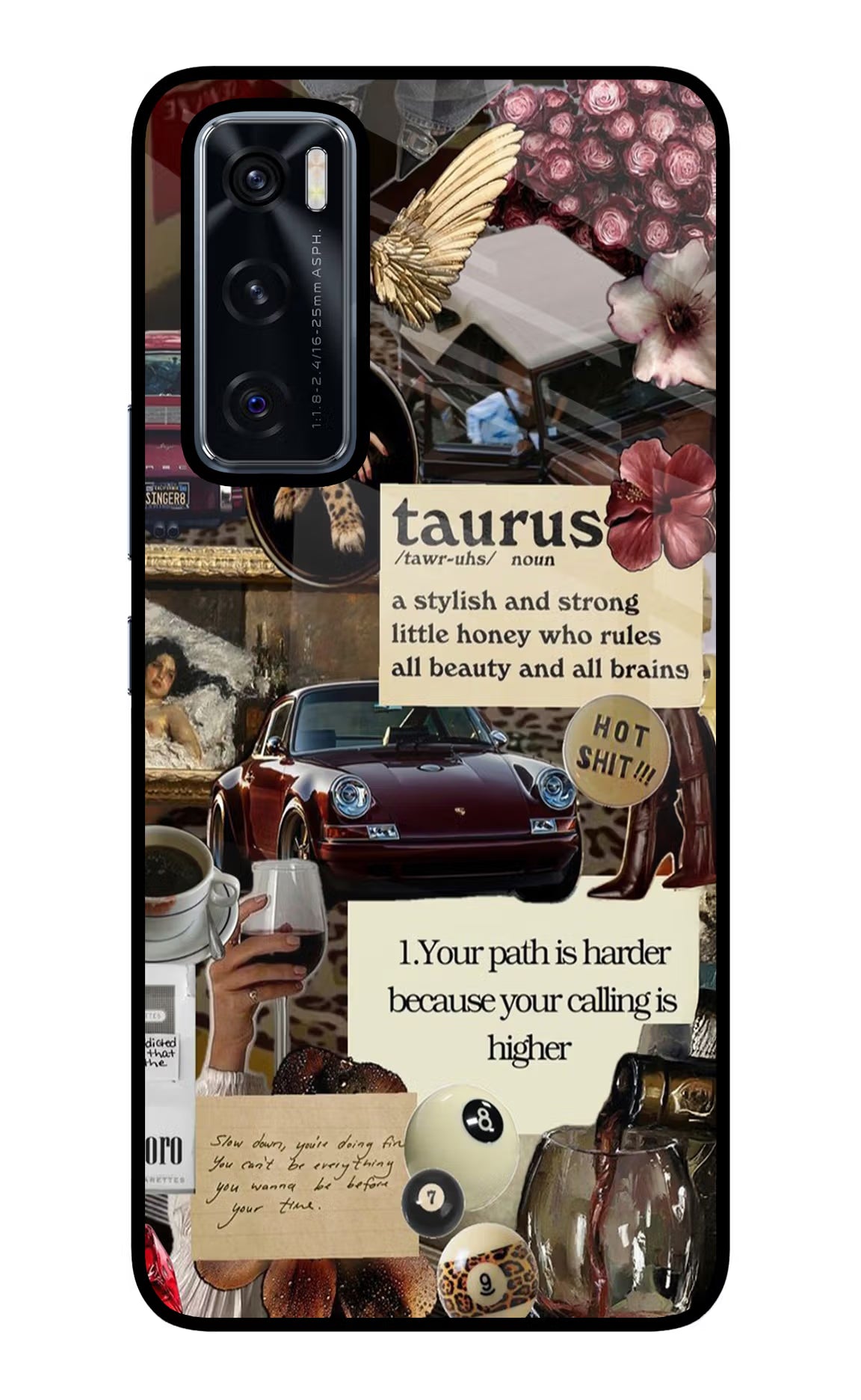 Taurus Zodiac Vivo V20 SE Glass Case