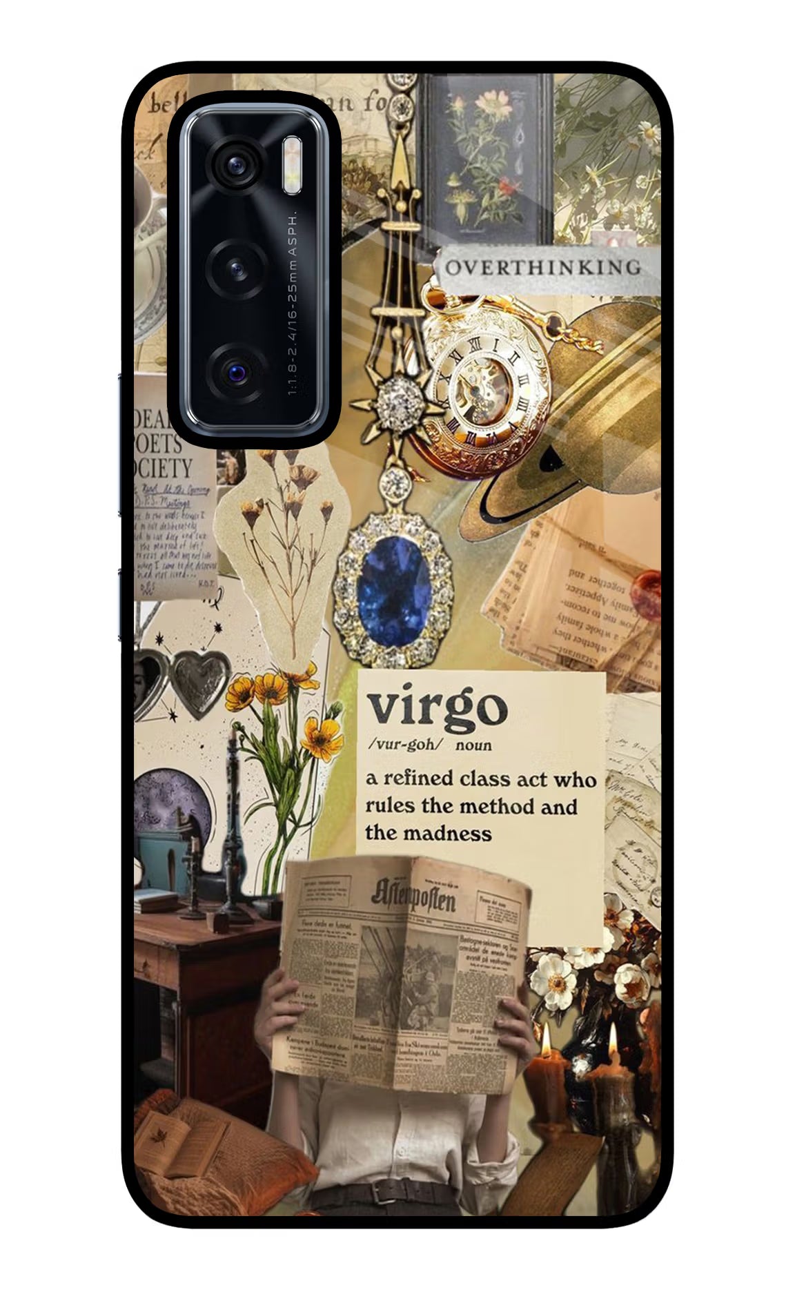 Virgo Zodiac Vivo V20 SE Glass Case