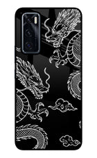Twin Dragons Vivo V20 SE Glass Case