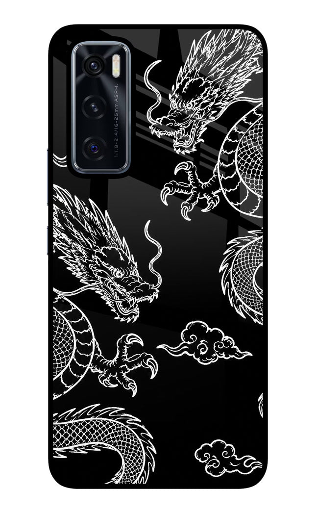 Twin Dragons Vivo V20 SE Glass Case