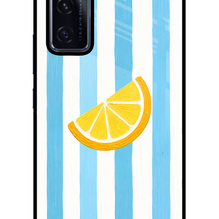 Summer Lemon Vivo V20 SE Glass Case