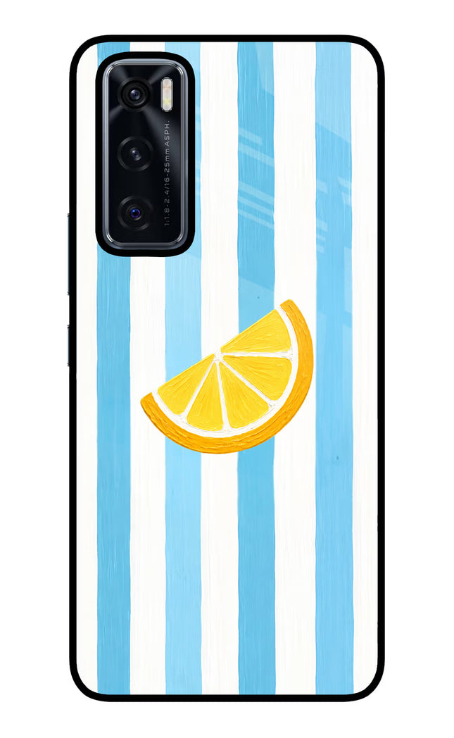 Summer Lemon Vivo V20 SE Glass Case