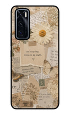 Vintage case Vivo V20 SE Glass Case