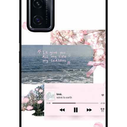 Wave to earth Vivo V20 SE Glass Case