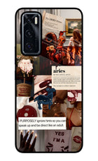 Zodiac Aries Vivo V20 SE Glass Case