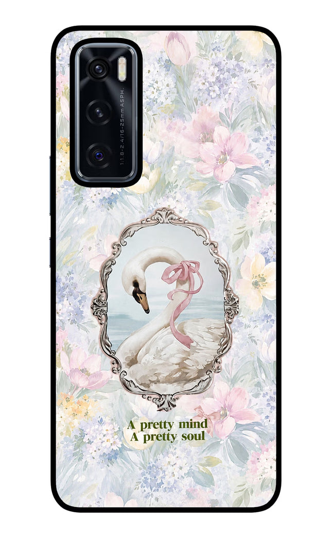 Pretty Mind Pretty Soul Vivo V20 SE Glass Case