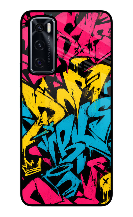 Graffiti Vibe Vivo V20 SE Glass Case