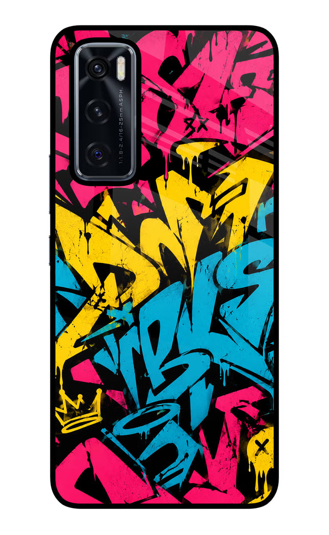 Graffiti Vibe Vivo V20 SE Glass Case