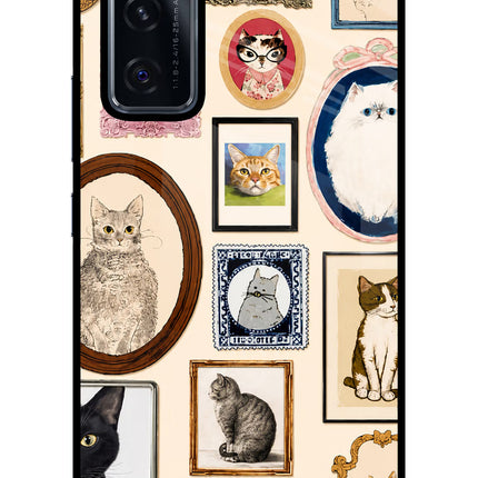Mirror Cats Vivo V20 SE Glass Case