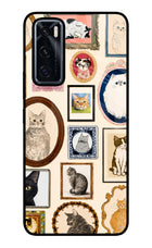 Mirror Cats Vivo V20 SE Glass Case