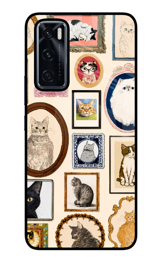 Mirror Cats Vivo V20 SE Glass Case