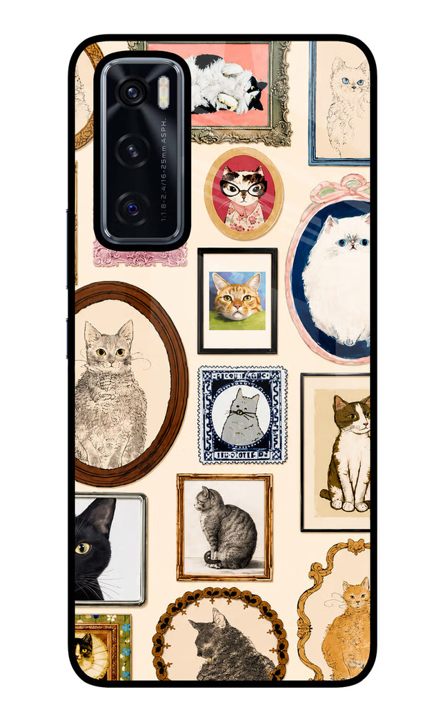 Mirror Cats Vivo V20 SE Glass Case